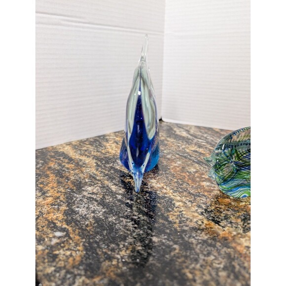 Fifth Avenue Crystal Fish Tank Flower Glass Paperweight Egg  Fifth Avenue LTD Crystal 12\' And Fish Paperweight Lot